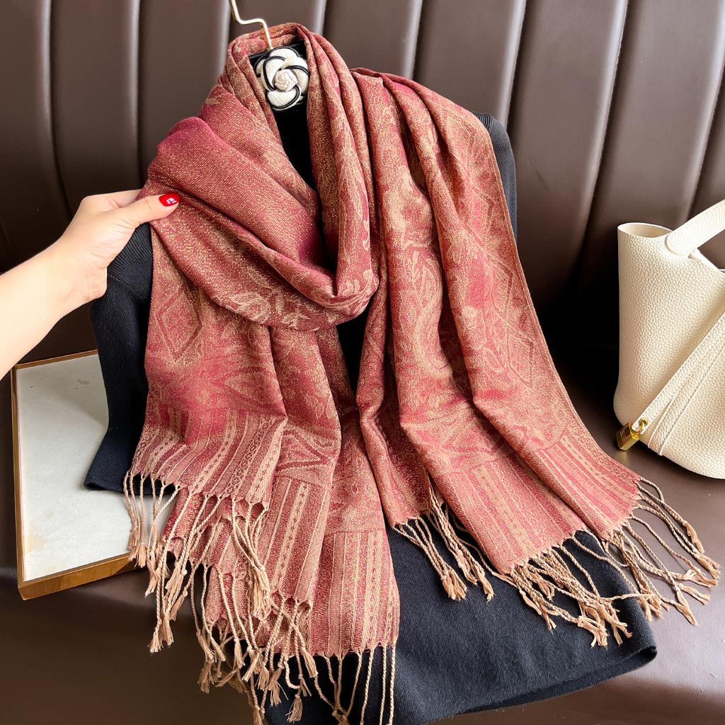 Luxury Brand Autumn Cashmere Pashmina Shawl Lady Wrap Warm Winter Scarves Design Print Female Foulard Hijab Stoles Scarf