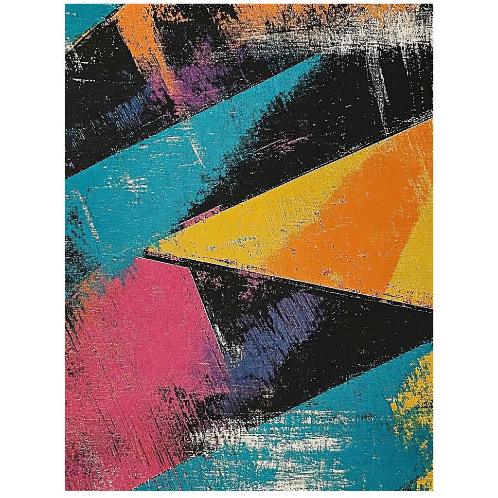 Bold Shapes Bold Shapes, 70X100 Cm, Unframed, Premium Canvas On Stretcher