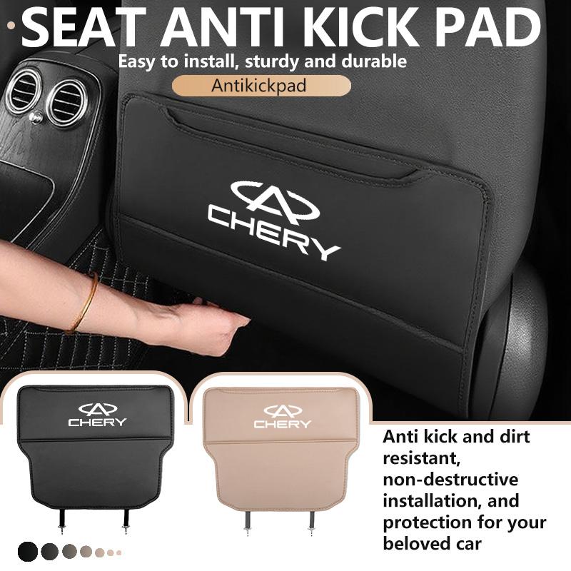 Car Leather Seat Anti Kick Pad Dirt Resistant Seat Backrest Mat For Chery Fulwin QQ TIGGO 2 3 4 5 7 Pro 8 3X A1 QQ Eastar KK2