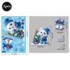 2026 Christmas Window Stickers Santa Claus Reindeer Snowmen PVC Static Glass Stickers No Glue Reusable Christmas Home Decoration