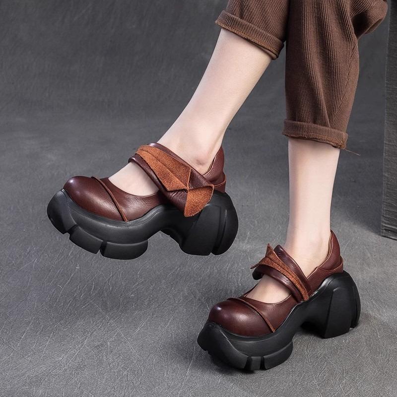 Fashion 2025 New High Heel Women's Sandals Lace-up Platform Shoes Casual Fashion Women's Shoes High Heels Mary Jane Shoes