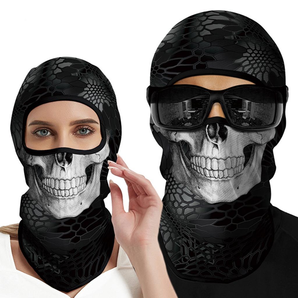 Outdoor Sun Protection Face Mask Neck Gaiter UPF 40 Plus Lightweight Breathable Helmet Liner for Motorcycling Fishing and Sports