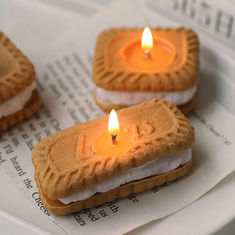 Cookies Aromatherapy Candle Creative Cookies Aromatherapy Candle Wedding Accompaniment Gifts Family Bedroom Decor