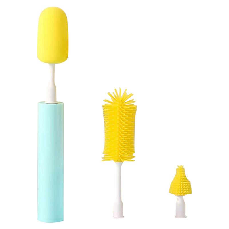 ABWR-Electric Cleaning Brush For Kitchen Handheld Cup Brush Cleaner With Sponge Head Multifunctional Cleaning Gadgets Home