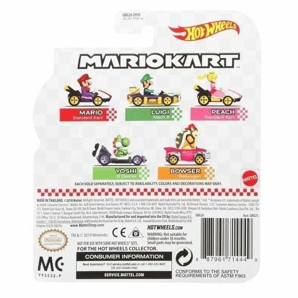 Toy Car Hot Wheels Mario Kart 1:64