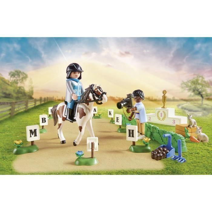 Playmobil - 70996 - Hindernisparcours mit Pferden