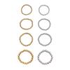 European & American Fashion Titanium Steel Elastic Ring, Vacuum Plated, Anti-oxidation, Non-fading.