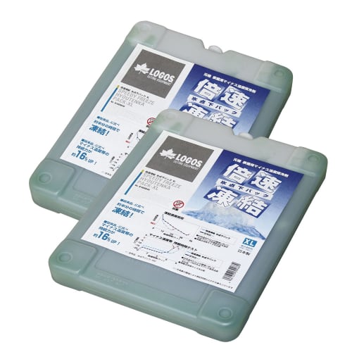

[Amazon.co.jp Exclusive] LOGOS Ice Pack Double Fast Freezing/Subzero Pack XL/2 Pack Long Time Disaster Prevention Made in Japan