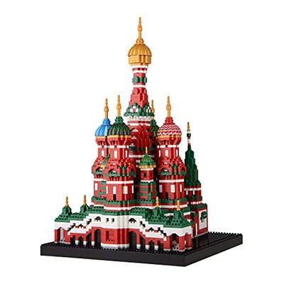 LULUFUN Micro Block Building Toy, 3D Puzzle, Castle, Adult Gift, Interior Assembly, Time Killer, Popular Hobby (St. Basil's Cathedral)