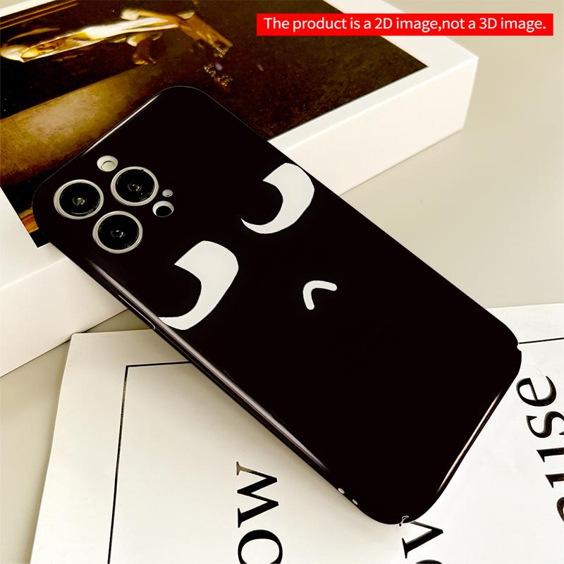 2DFlat **Minimalist Face Design Phone Case** All inclusive film hard iPhone case, compatible with iPhone 18 Pro Max 17 16 15 14 13 12 11