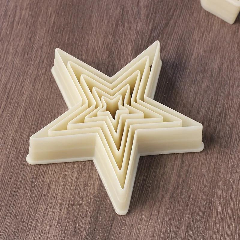 1 buc plastic zahăr biscuiți presă ștampila Embosser cookie Cutter fondant tort tăiere mucegai patiserie Decor accesorii de copt instrumente de copt