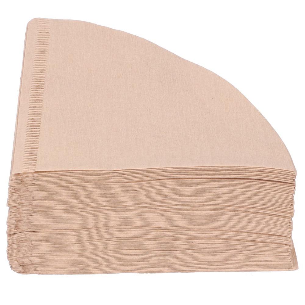 

100pcs set Unbleached Paper Coffee Filter Paper One-Use Portable One-Use Filter Paper Durable Cone Coffee Filters небесно-голубой