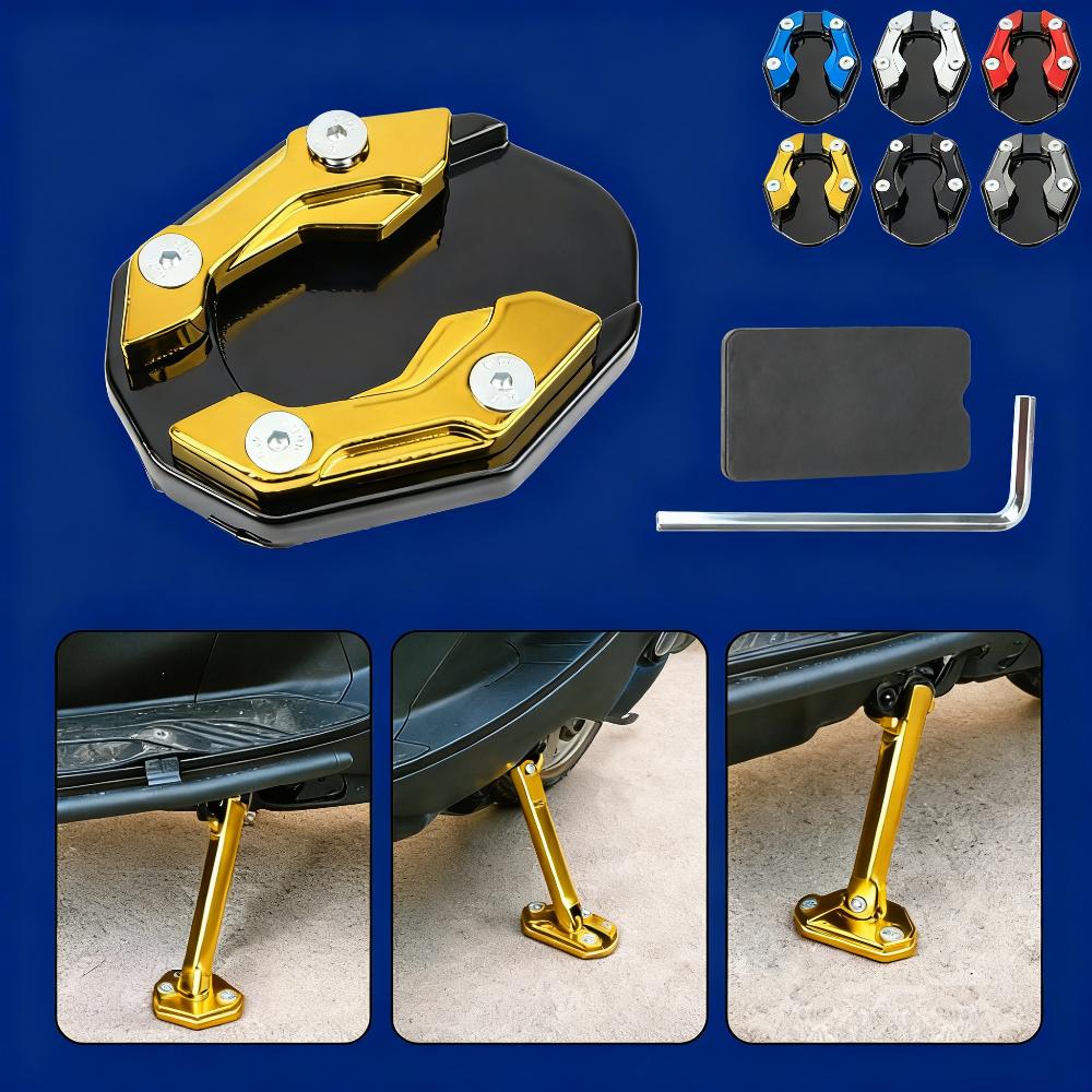 Motorrad Seitenständer Pad Seitenständer Abdeckung Kompatibel mit Universal Stoppständern Dirt Bike Roller Outdoor