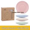 Eco-Friendly Wheat Straw Tableware Set: Portable Fork, Spoon, Chopsticks (3-Piece) + Cup, Bowl, Plate (6-Piece) - Ideal Promotional Gift