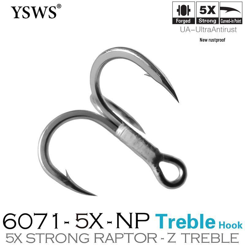 

YSWS RAPTOR-Z Jigging Treble Fishing Hook #6