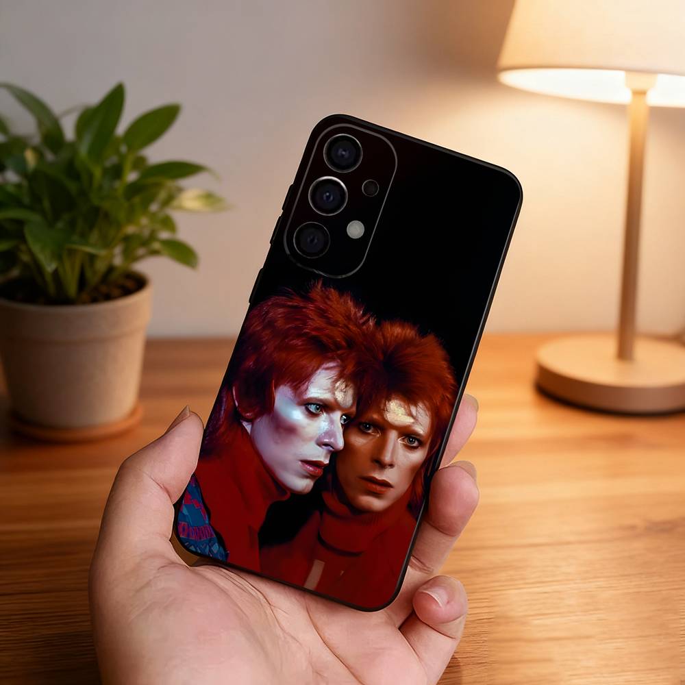 D-David Cool B-bowie Handyhülle Für Samsung S25,S24,S21,S22,S23,S30,Ultra,S20,Plus,Fe,Lite,5G Schwarze Hülle