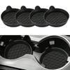 Silicone Car Cup Holders - Non-Slip Universal Cup Mats, Fit All Car Models (Black), Essential For Women Storage, Travel, Dorm Organization