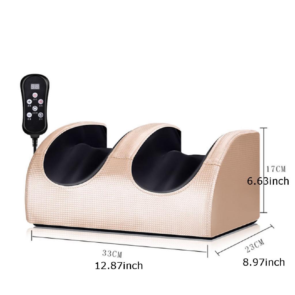 220V Electric Heating Foot Body Massager Relaxation Kneading Roller Vibrator Machine Reflexology Calf Leg Pain Relief Relax