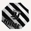 Custom Name Juventus Football Club Theme Automatic Umbrella, Lightweight & Portable, 8 Rib, Perfect for Outdoor Travel, Birthdays, Christmas, Gifts.