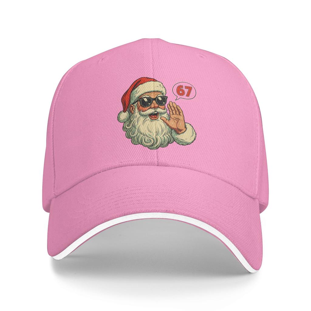 67 Christmas Funny Six Seven Meme Brainrot Santa Claus Sun Baseball Cap Summer Casual Hip Hop Hats Outdoor Sport Baseball Caps
