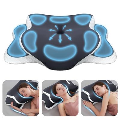Memory Foam Pillow Cervical Pillow Neck Pain Relief Contour Ergonomic Orthopedic Neck Support for Side Back Sleeper NewYear Gift