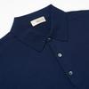 Berno 25Ss Cashtouch Long Sleeve Polo Knit Dark-Navy