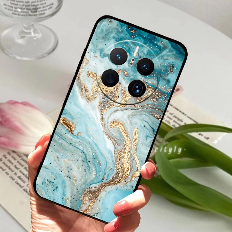 For Huawei Mate 50 Pro Case Cover Soft TPU Painted Funda Cases For Huawei Mate 50 Pro Cover Silicone Mate50 Pro 50Pro 50E Coque