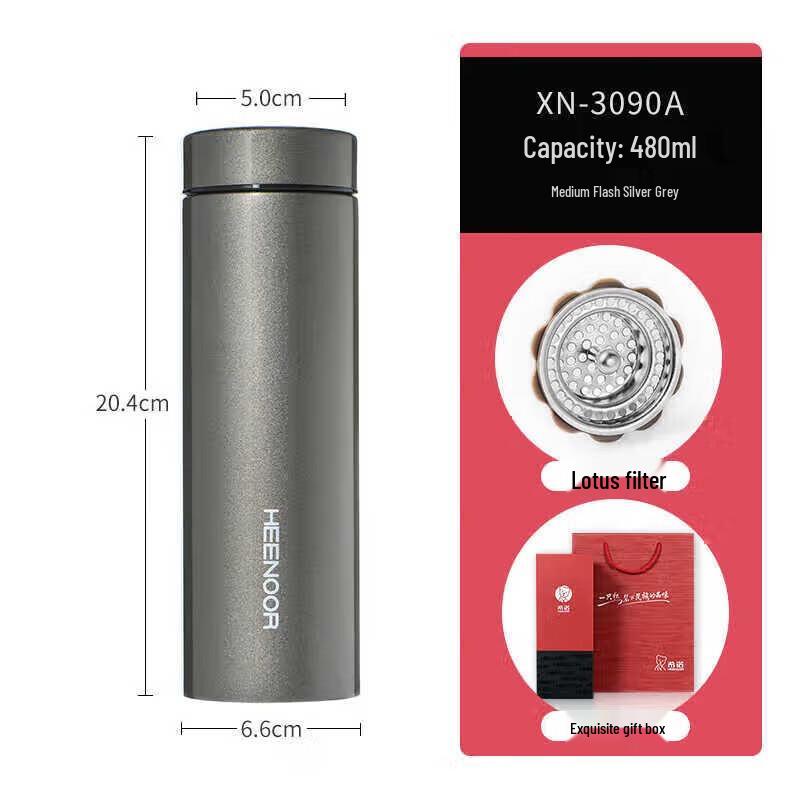 Heenoor 480ml Lightweight Insulated Travel Mug