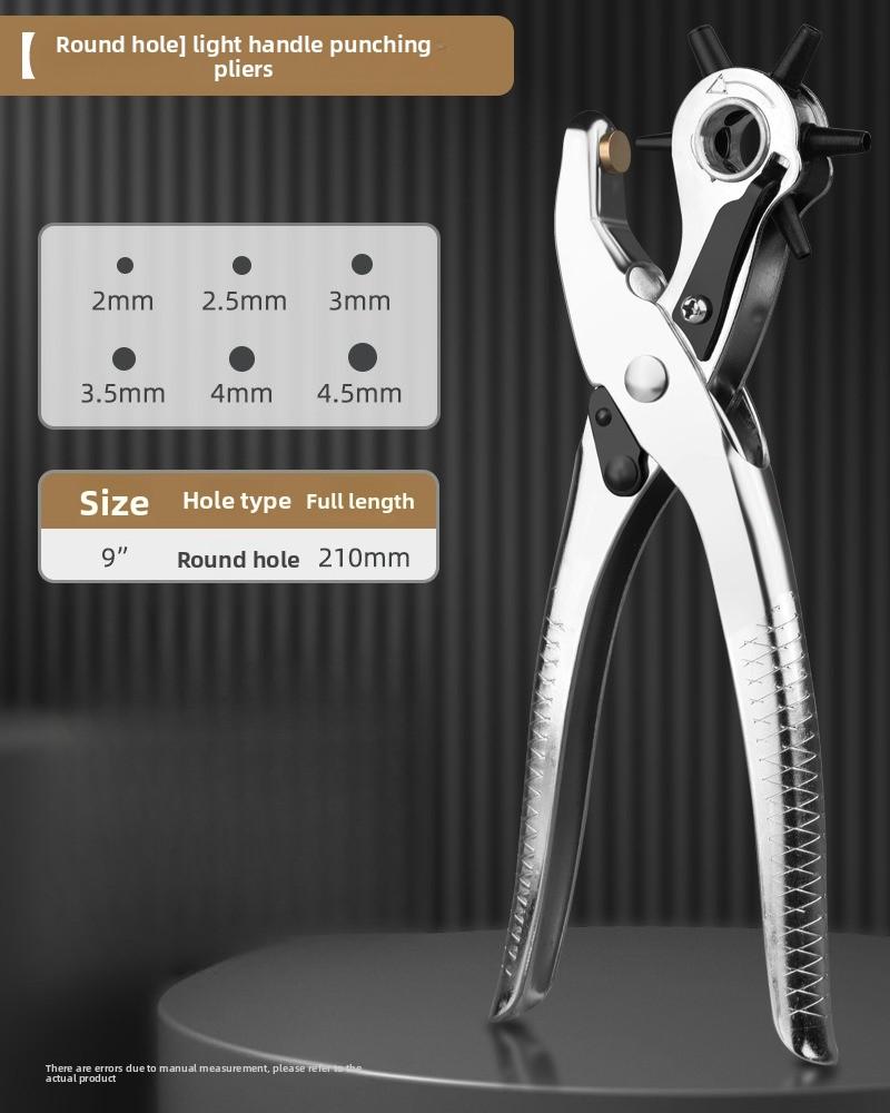 

Stainless Steel Heavy Duty Adjustable Hole Punch Plier Eyelet Puncher DIY Tool for Watchband Belt Strap Leatherworking Hand Tool