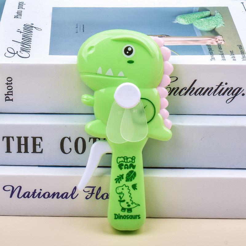 Cartoon Fan Hand Pressure Fan Children'S Toy Cute Dinosaur Mini Student Portable Handheld Manual Summer Classroom Small Fans