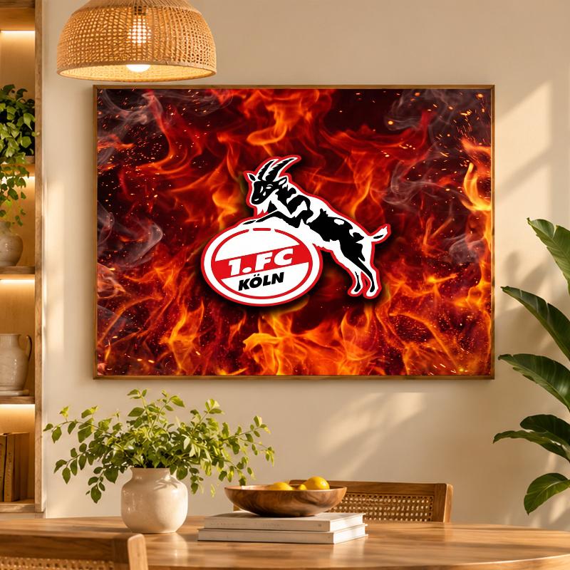 5D Diamond Painting FC Köln DIY Full Drill Diamond Art Kit Home Decoration