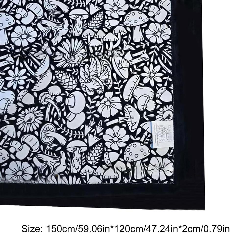 24Color Pens DIY Coloring Blanket with Markers Color Your Own Blanket Washable Reusable Soft Cozy Fleece Drawing Mat for Friends