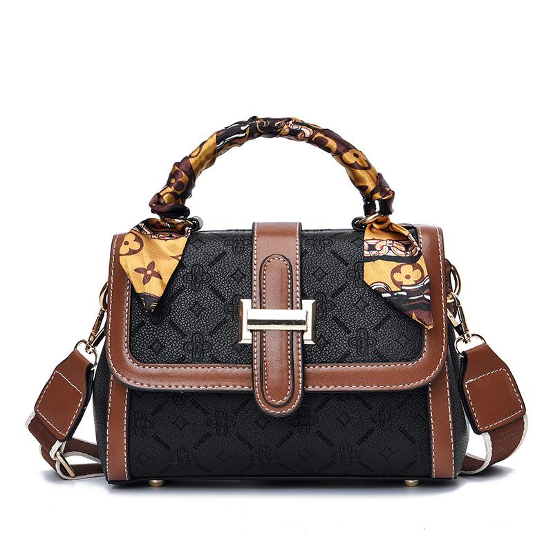 Damentasche Umhängetasche Damen 2025 neu retro vielseitig kleine quadratische Tasche PU hochwertig Schulter Damentasche Tide