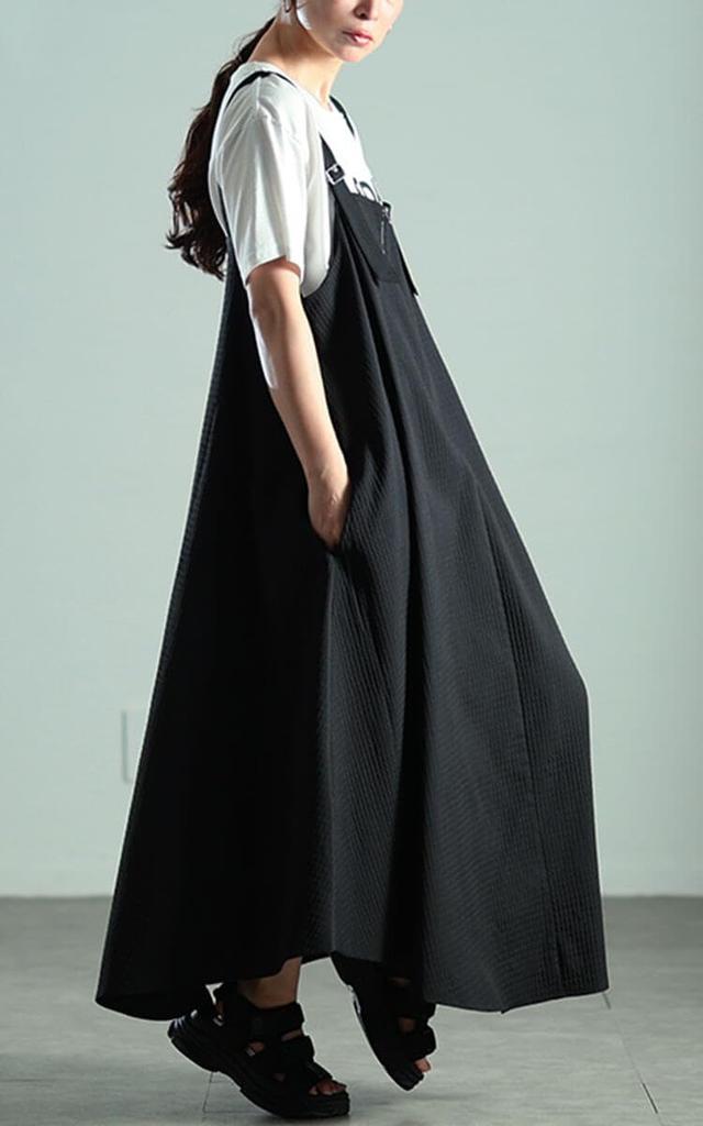 Gold Japan Plus Size Maxi Size Black Women's Dress/Jumper Skirt, Long, Zippered, Pockets, Contoured, Style, Summer, Autumn, Winter, Spring, Sw-0789,