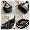 IELGY Casual Dumpling Bag Solid Color Ladies Shoulder Messenger Bag