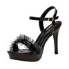 Low-heeled High-heeled Shoes Woman Xie - New Stylish and Versatile Sandals