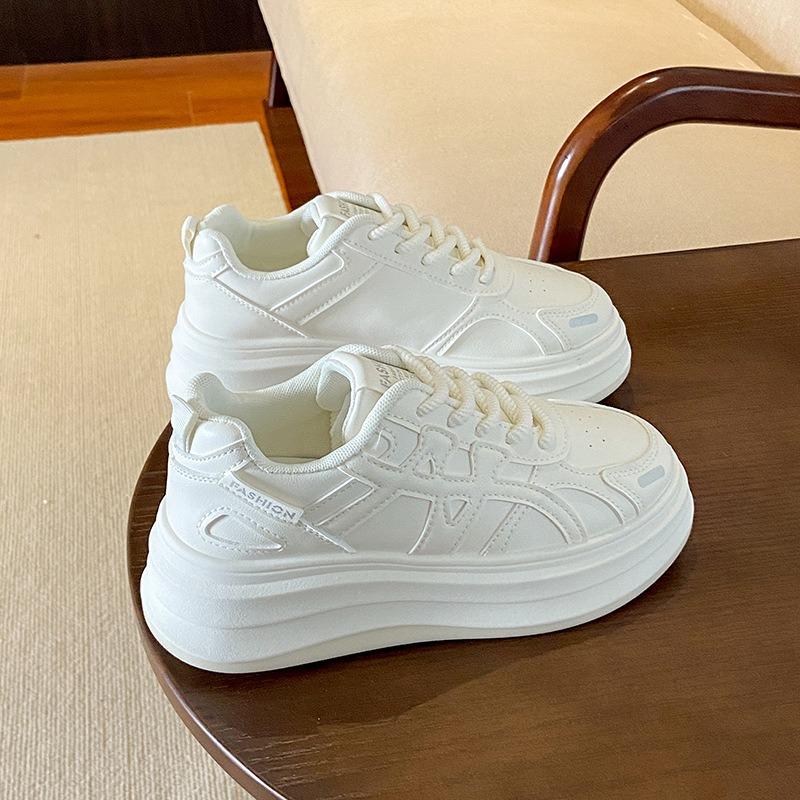 Autumn New Breathable Little White Shoes Female Students Platform Versatile Casual Sports Board Shoes