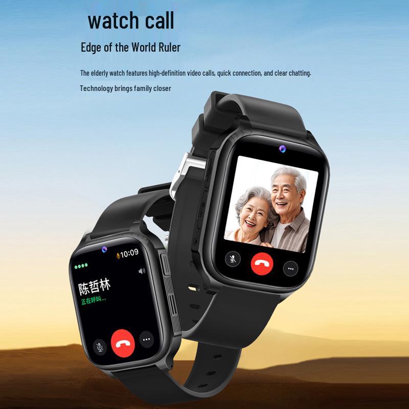 Elderly & Kids 4G SOS Smartwatch with Call, Blood Pressure Monitor, and SIM Card Slot