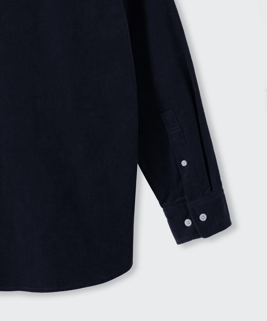 Musinsa Standard Relaxed 16W Corduroy Shirt [Navy]