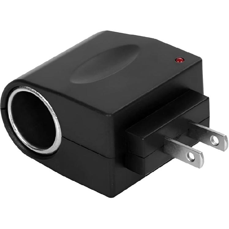 AC to DC Adapter Converter, DC 12V 500mA Car Cigarette Lighter Socket Power Adapter for Wall Plug, Automotive Power Supply Transformer Vehicle Female 1PC