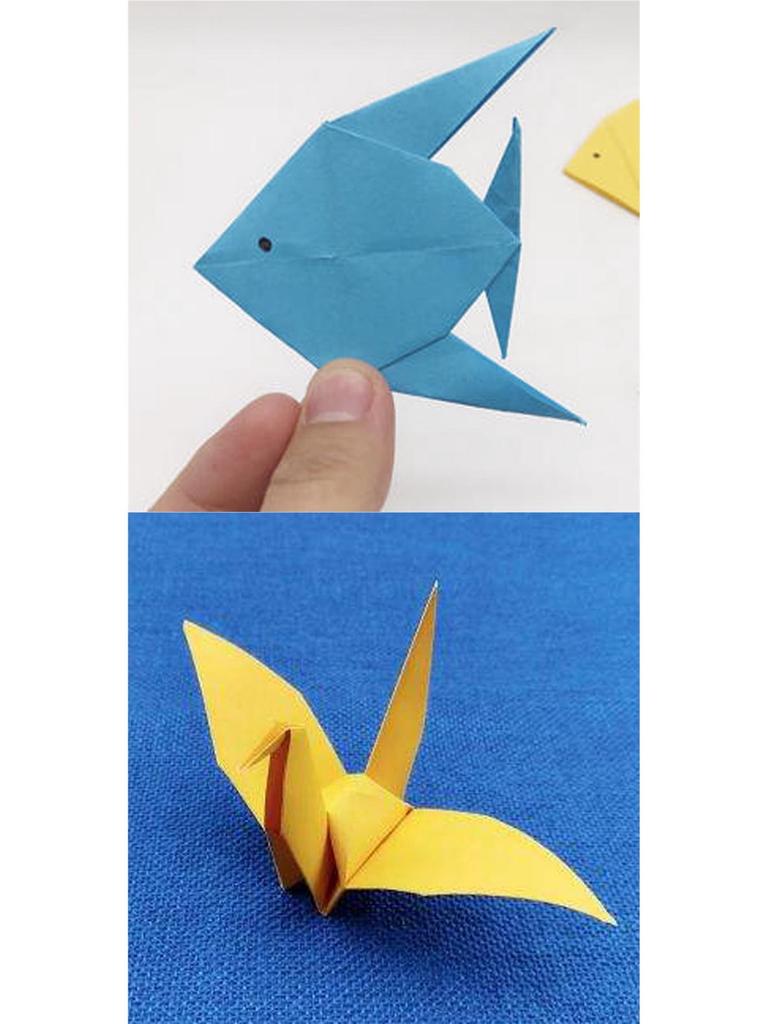Colored Origami Paper for Kids: Handmade Stars, Cranes, and Planes