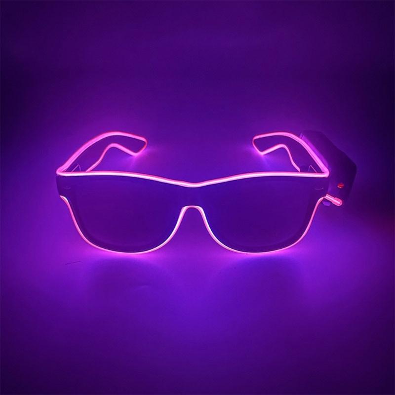 Decorative Glasses Trendy Glowing Glasses Light Up Party Decorations Christmas Gift Unique Take Photo Props