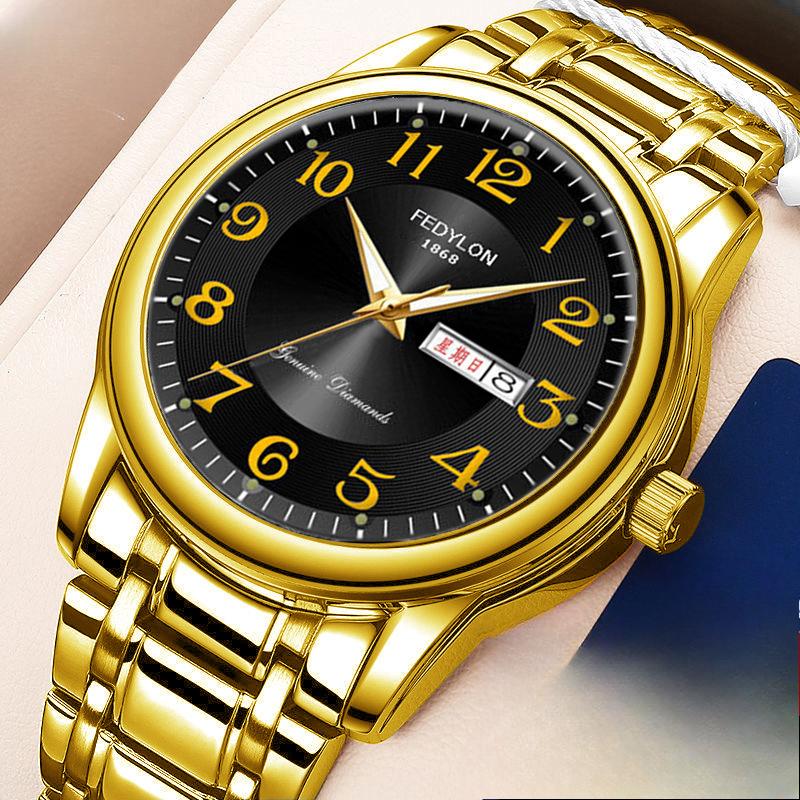 Middle Aged And Elderly Men'S Watch Men'S Watch Large Digital Waterproof Quartz Watch Elderly Men'S WatchWedding Jewelry