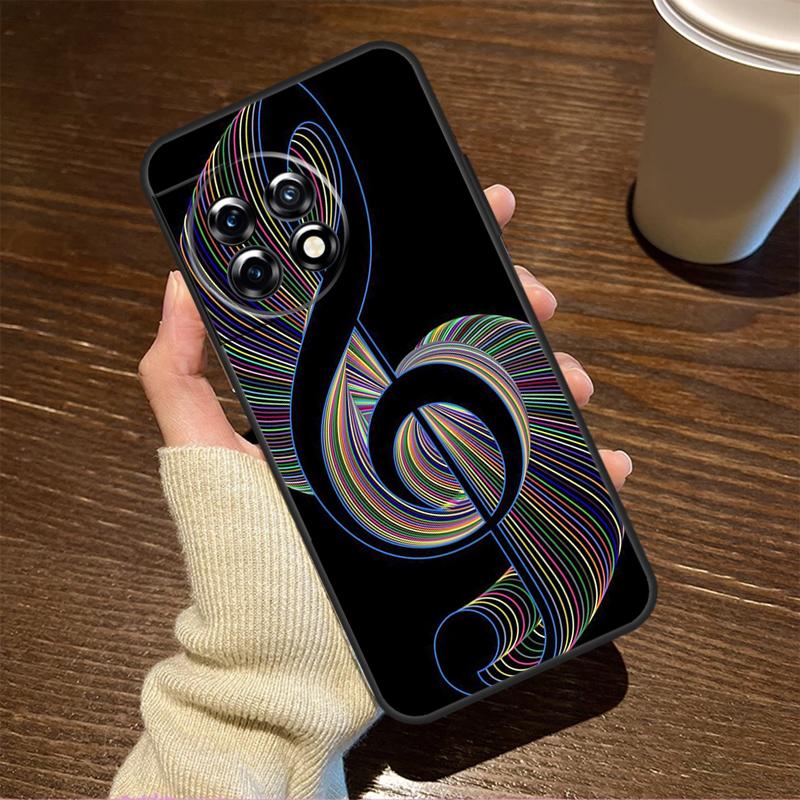 Musical Music Note For OnePlus Nord CE 5 2 3 4 Lite N20 N30 Case For OnePlus 15 R 13 12 11 8T 10T 13T 12R 13R