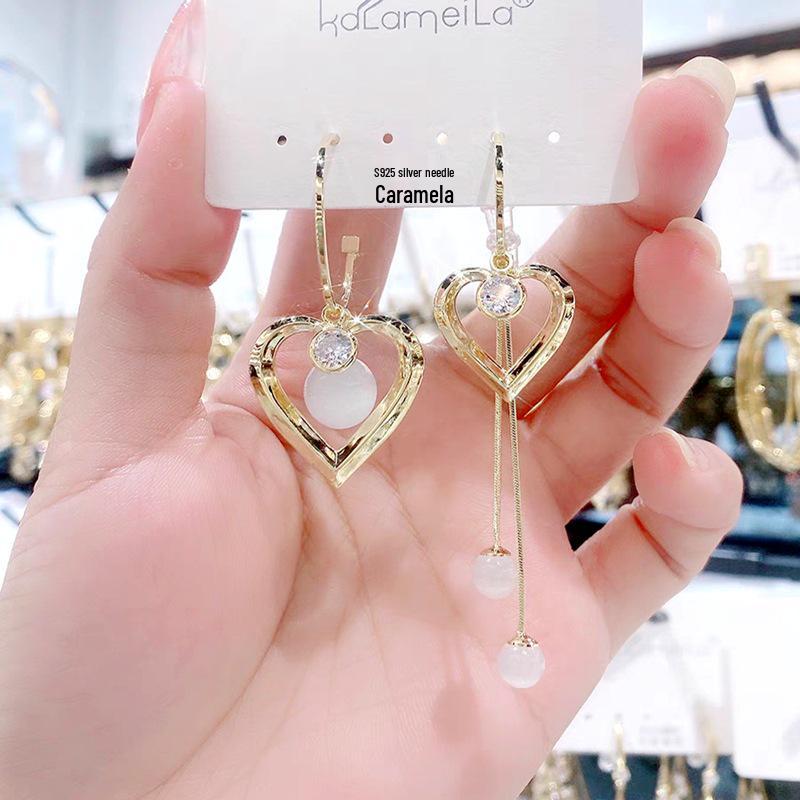 Koreanische stilvolle Quastenohrringe: Glänzend, luxuriös und figurschmeichelnd Sommer-Mode für Frauen