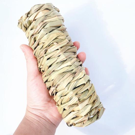 Yousheng Guinea Pig Cage Natural Grass Hand Woven Chew Toy Hamster Nest Small Pet Hideout House Toy Pet