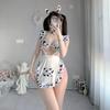 Sexy Lingerie Set Maid Outfit Cosplay Milk Cow Color Erotica Set Exotic Babydoll G-string Erotic Underwear Bikini Porno Costumes