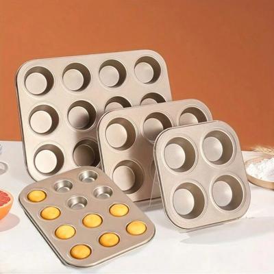 Cupcake Kalıbı Muffin Tepsisi Cupcake Kalıbı Muffin Kalıbı Karbon Çelik Pişirme Kabı Yapışmaz Pişirme Kabı Bisküvi Kalıbı Mikrodalga Kek Kalıbı