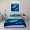 Colorful tuna fish motif. Bedding sets Duvet cover sets Duvet covers Pillowcases(1*Duvet Cover 2*Pillowcases without duvet insert)