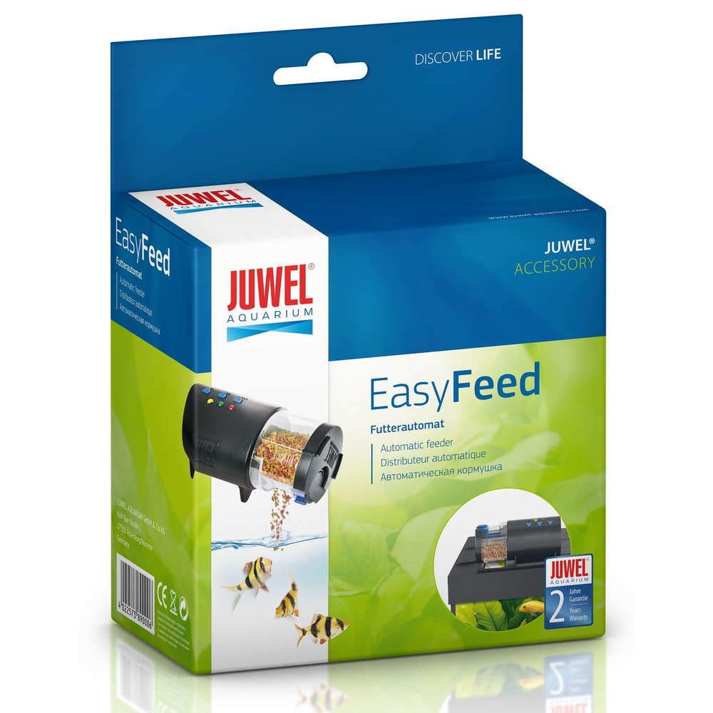 Easy Feed Automatic Fish Food Feeder Automatic Timer Feeding Dispenser Adjustable Auto Feeder for Fish Tank Aquarium чёрный